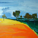 Lake District, Orange Field - bowmanoilpaintings.co.uk