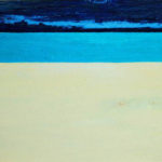 Dark Blue Sky White Sand - bowmanoilpaintings.co.uk