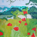 Field Poppies, West Yorkshire - bowmanoilpaintings.co.uk