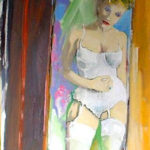 The Wardrobe Mirror - bowmanoilpaintings.co.uk