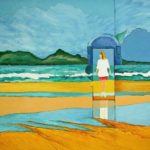 We shall not summer in that house again: The Isle of Rum from near Arisaig - bowmanoilpaintings.co.uk